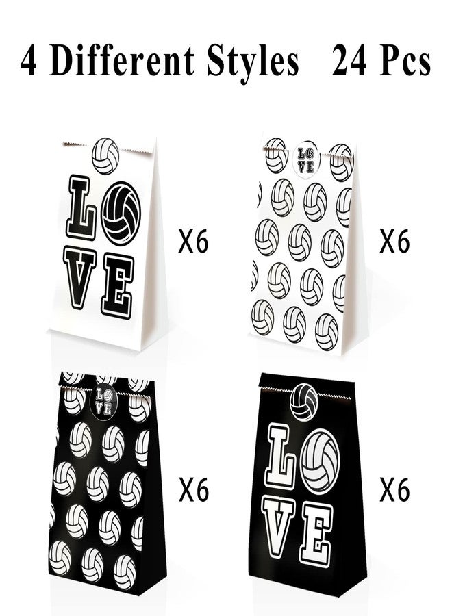 BQK 24pcs Volleyball Theme Party Supplies - Girls Volleyball Gift Bags with Decorations & Candy Bags - Image 4